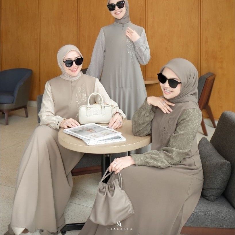 SHARAREA/Qianaz dress by Shararea/Dress terbaru/Dress premium/Dress elegant