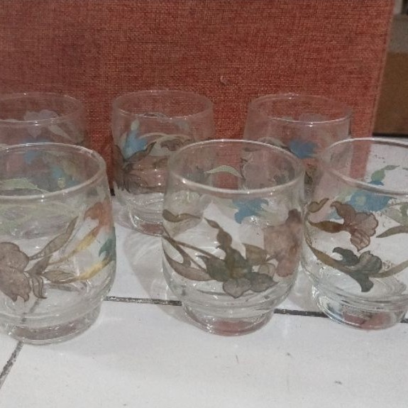 set gelas kopi atau gelas warkop