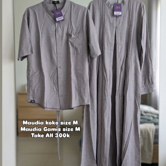 PL NEW Sarimbit Maudia Nibras Gamis & Koko Size M