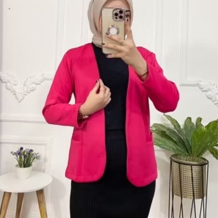 Dress knit set blazer scuba premium