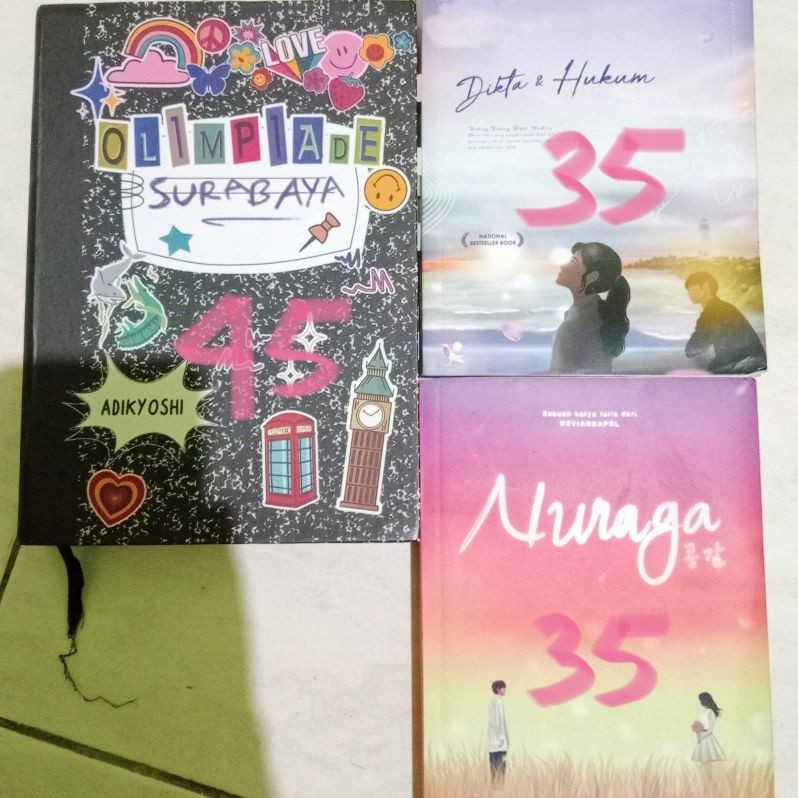 WTS PRELOVED NOVEL ORI OLIMPIADE SURABAYA, NURAGA, DIKTA DAN HUKUM