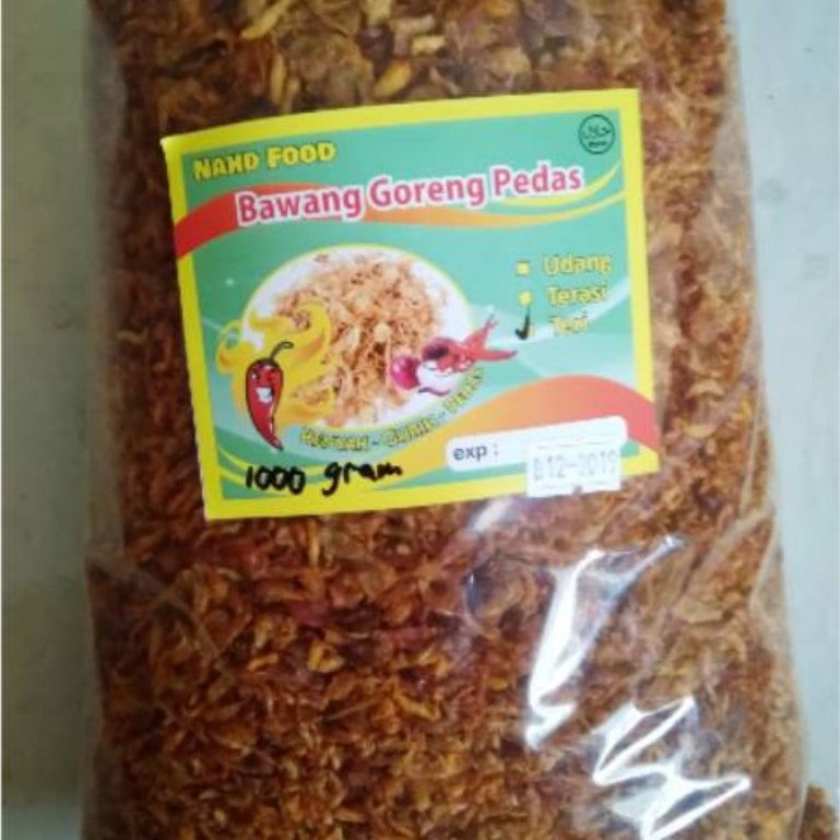 Bawang Goreng Teri Pedas Kiloan isi 1000gr