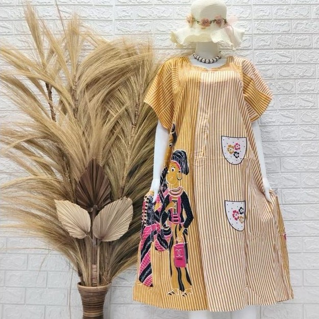 Garansi Daster Lowo Jumbo Busui Premium Lingkar Dada 135 (Dnr)