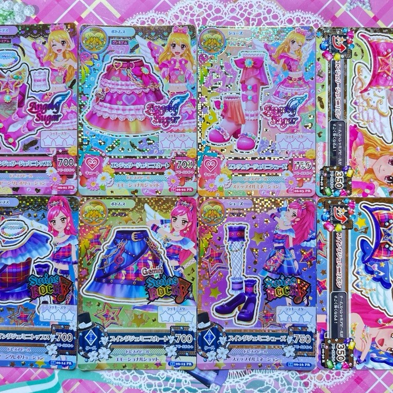 Kartu Aikatsu Premium Gemini 2 Wings Ichigo Hoshimiya Seira Otoshiro Swing Gemini Angely Gemini Set 