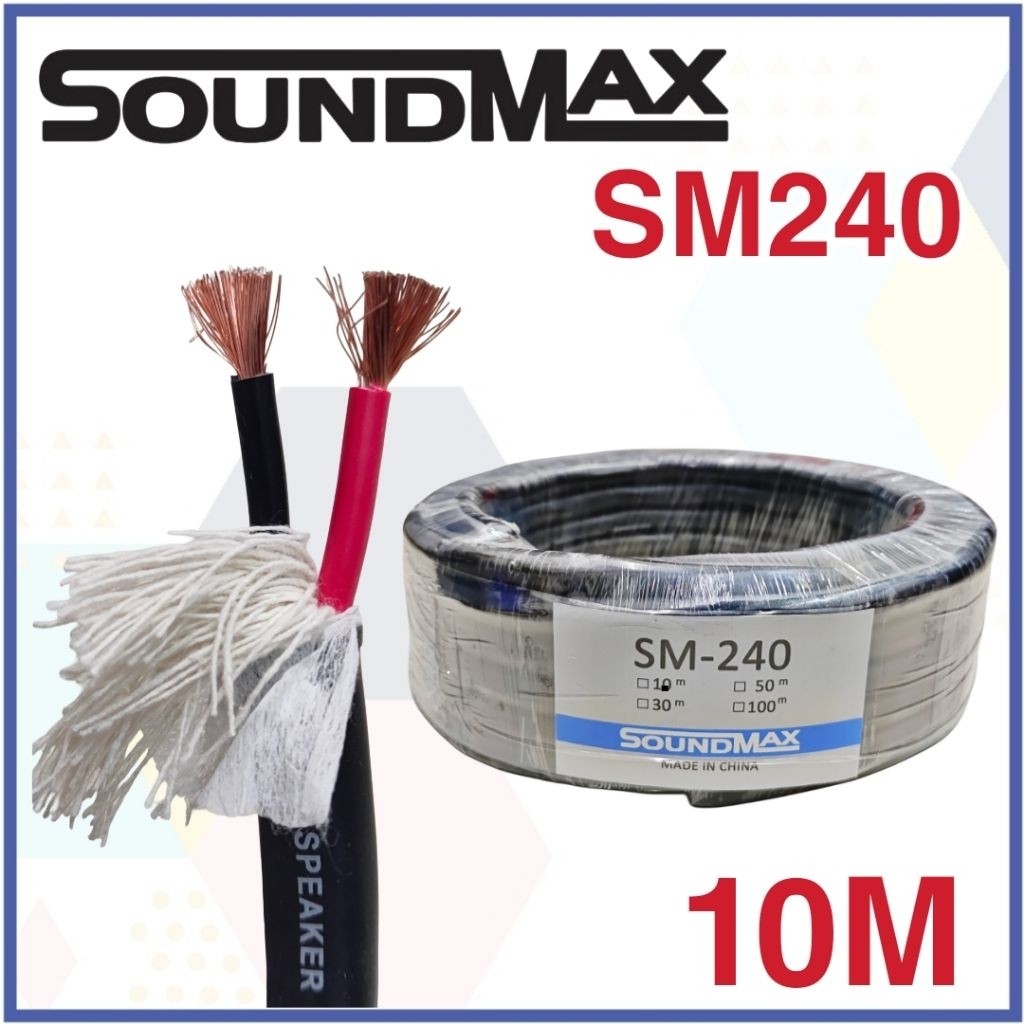 Kabel Audio - Kabel Speaker - Soundmax 2X4 Serabut isi 2 10M 20M 30M