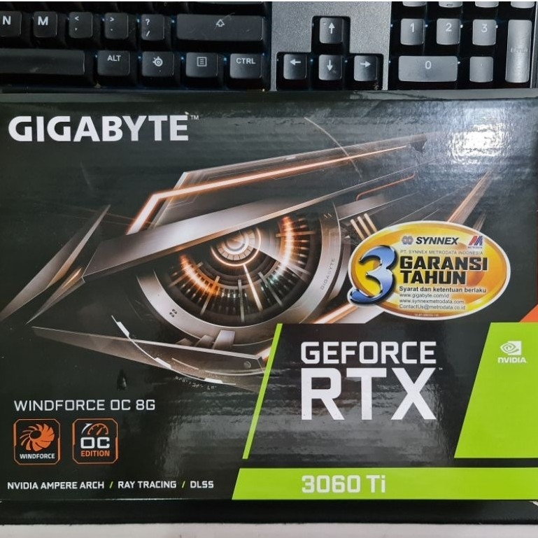 Gigabyte Windforce Nvidia RTX 3060 Ti 8GB Second Mulus