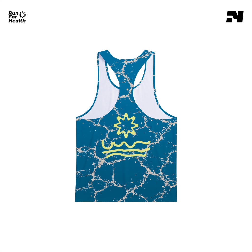 Vemosty Jersey Singlet Sunday Sunset Gym Fitness Atletik Atlet  Dry Fit Full Print