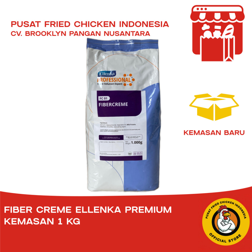 Fiber Creme Ellenka 1 Kg Premium (Pengganti Santan) | Ellenka Fiber Creme 1 Kg