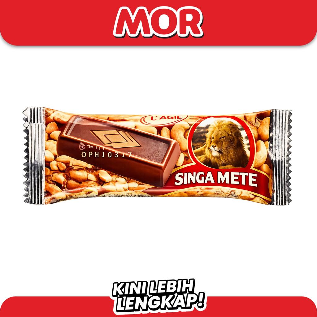 LAGIE SINGA Coklat Mete 20g - Cokelat Batangan Kacang Mede Snack Cemilan Enak