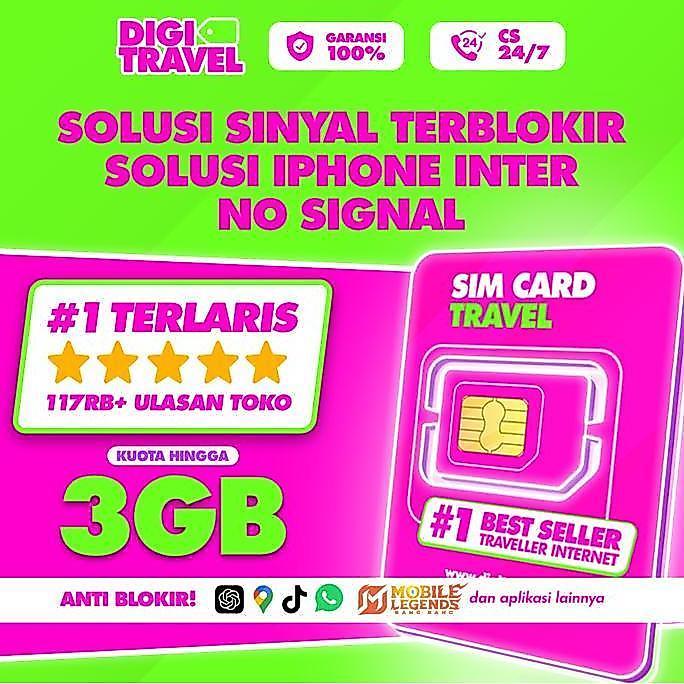 Card - Sim Card Indonesia Unlimited | Kartu Simcard Indonesia Data Internet Telkomsel | Digitravel S