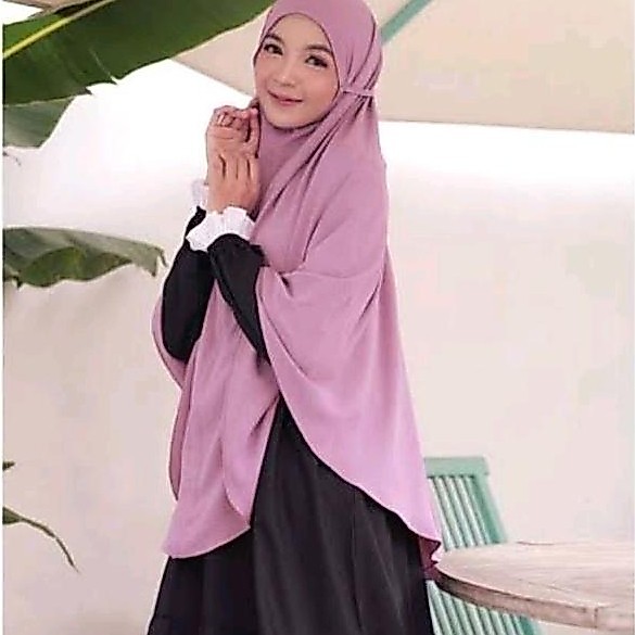 Jilbab Bergo Maryam Tali Crinckle Airflow Premium Jumbo Syari Crinkle Panjang Muslim Instan Kerudung