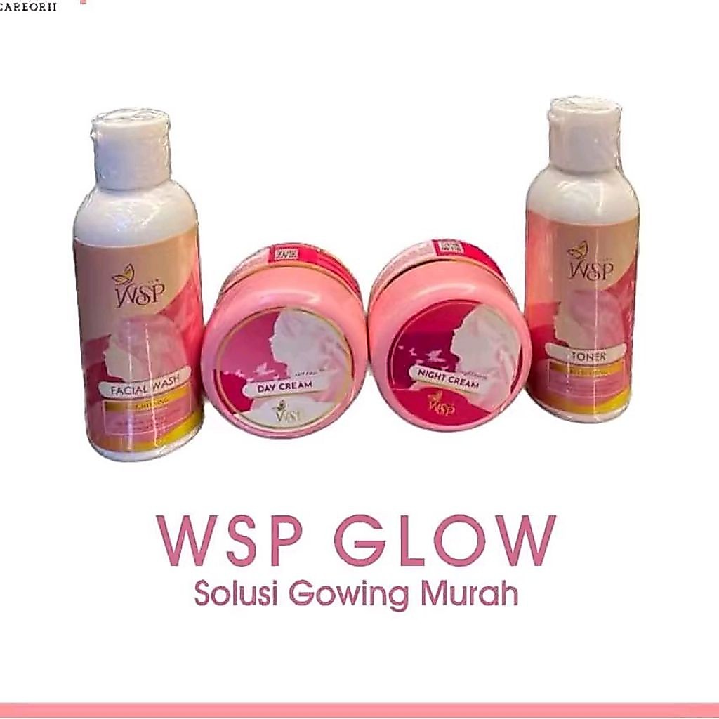 wsp glow/wsp glow skincare/skincare wsp glow/paket wajah wsp glow original