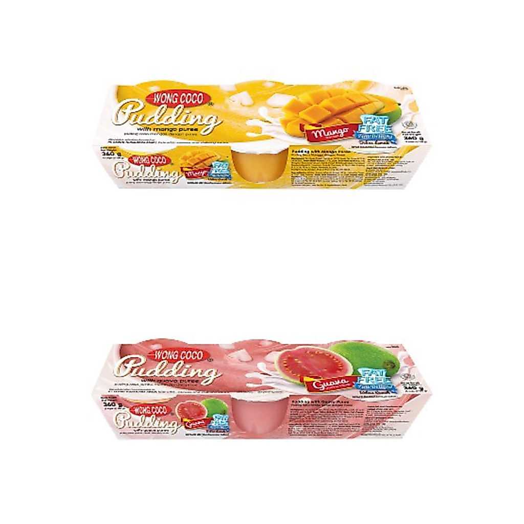 Wong Coco Pudding Rasa Mangga, Jambu, dan Es Teler 3 x 120 g