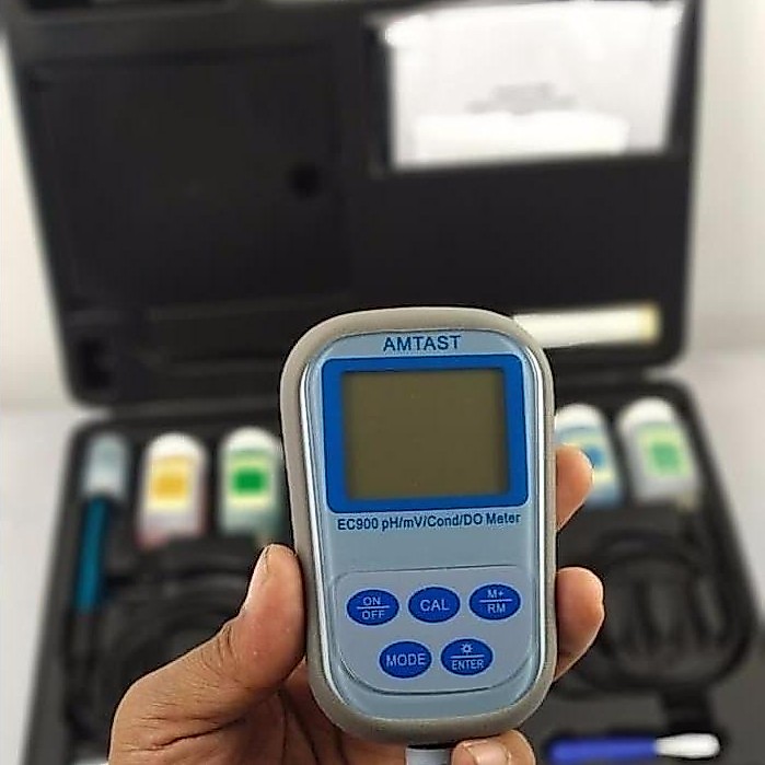 Alat Ukur Kualitas Air AMTAST EC900 EC 900 8in1 pH/mV Conductivity/DO