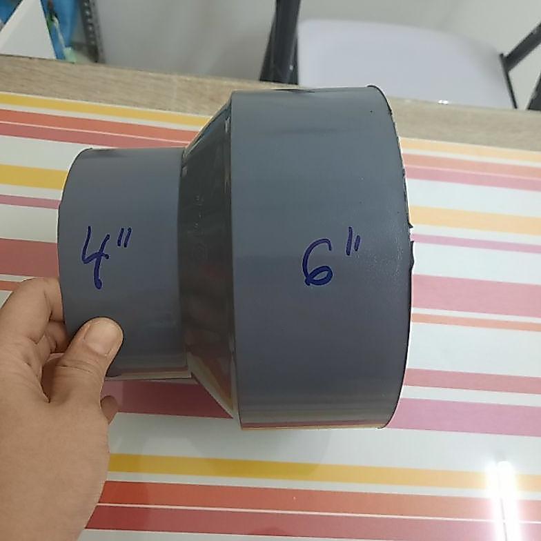 Reducer sok 6" x 4" reducer 6"x4"/ reducing socket/ vlok / flok/ verlop sok 6" x 4" Pipa Tambak 6" x