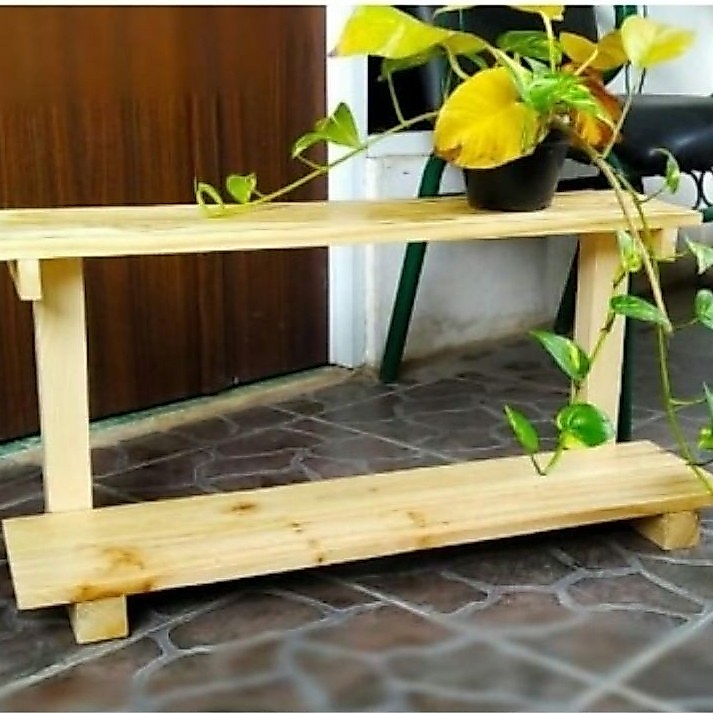 rak bunga susun / rak bunga kayu / rak bunga minimalis kayu