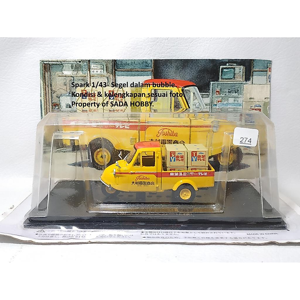 Diecast Spark 1/43 Daihatsu Midget MP5 Bemo 1962 Toshiba Service Car Sealed
