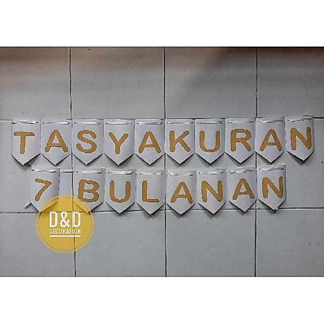 Bunting flag tasyakuran 7 bulanan