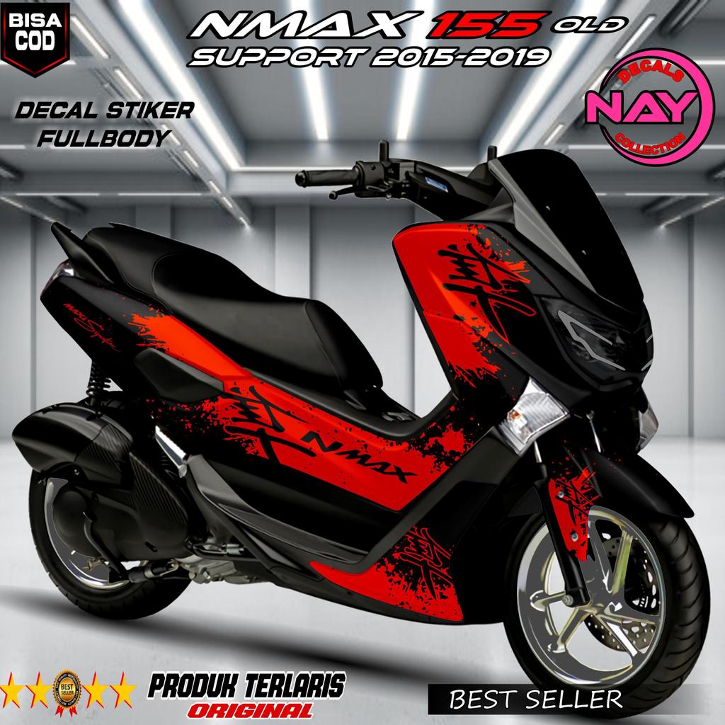 Decal Stiker NMAX OLD 2015-2019 Fullbody  - Variasi Stiker Striping NMAX old 2015-2019 motor skotlet