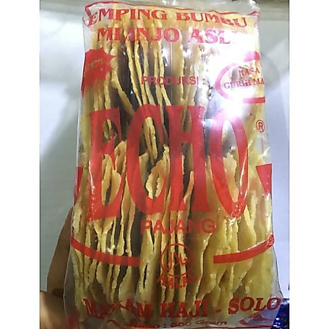 Emping manis mentah ukuran besar