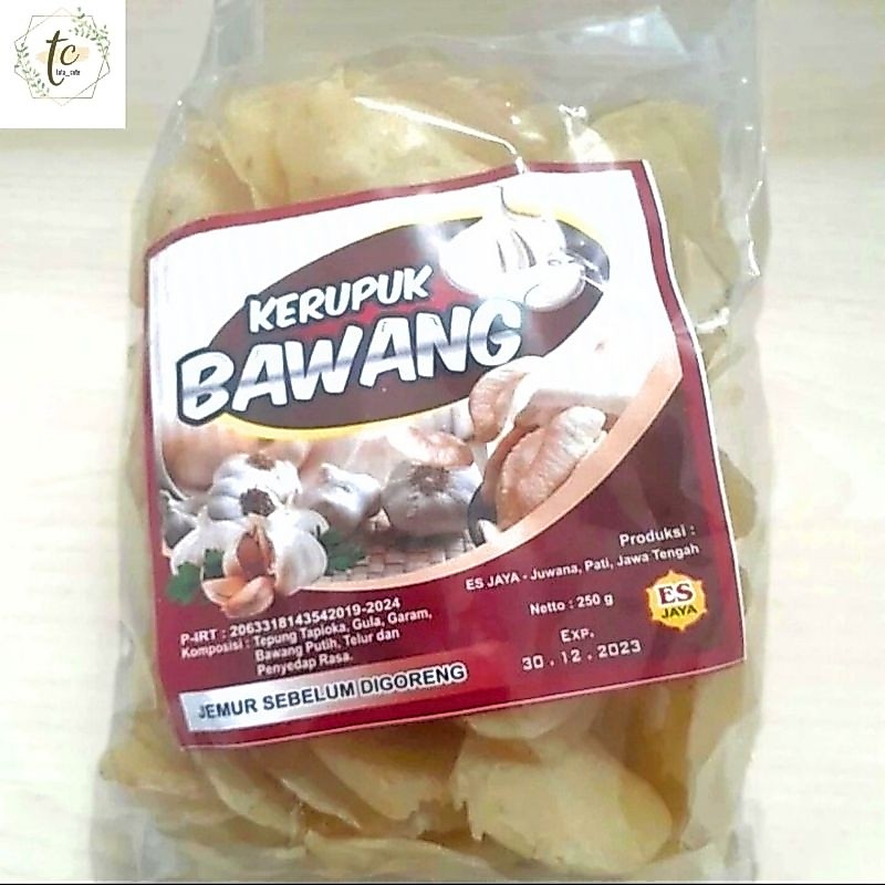 Krupuk kerupuk bawang 250gr asli Juwana Pati