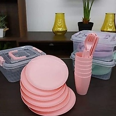 piring set informa/perlatan makan informa/TEMPAT MAKAN SET LUNCH BOX MY BOX PICNIC SET INFORMA
