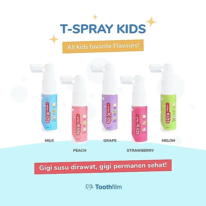 T-spray kids oral care - Semprotan spray pelindung gigi gusi anak bayi balita kids toothfilm tooth f