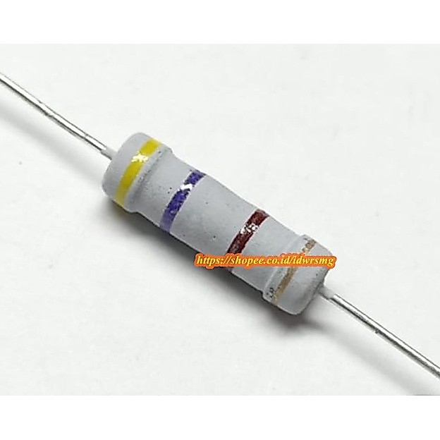 R resistor 2w 2Watt 470R 470 Ohm 470 R 470ohm 2 watt toleransi 5% 470r