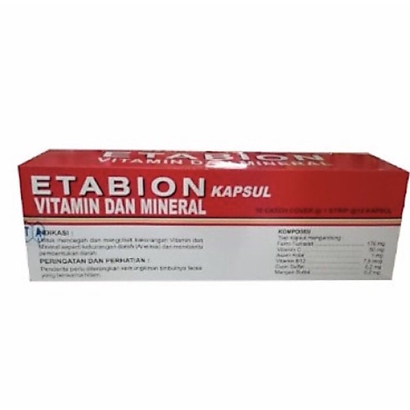 Etabion strip 10 tablet ( multivitamin & mineral lengkap dewasa )