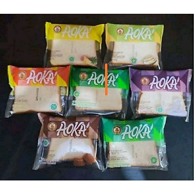 (DUS)AOKA Roti Panggang, roti Gulung VIRAL (dus isi 60 pcs)