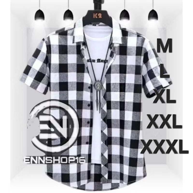 KEMEJA FLANEL LENGAN PENDEK PREMIUM | KEMEJA FLANEL PENDEK DEWASA | FLANEL LENGAN PENDEK | KEMEJA FL