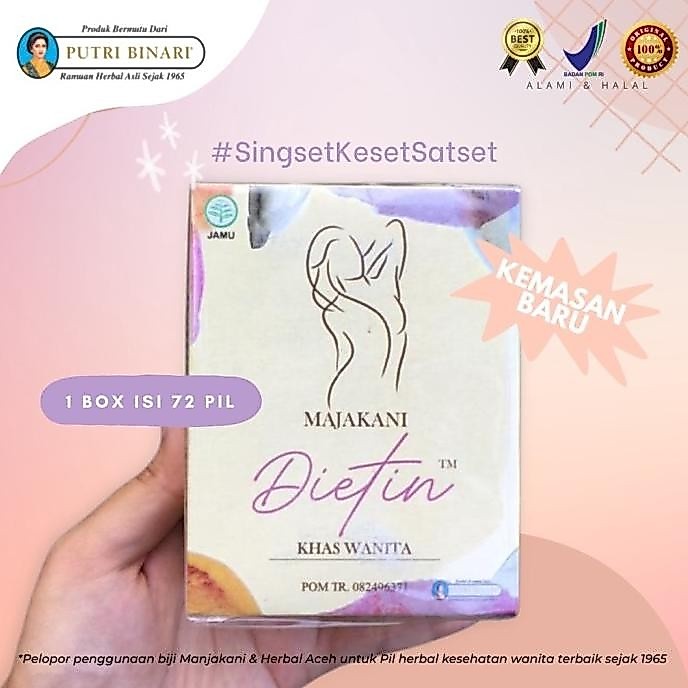 Herbal majakani dietin merapatkan & melangsingkan isi 72 pil