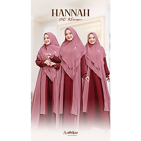 READY STOK Gamis Mom Syar'i Sarimbit Imran&Hannah by Alhijaz ORI