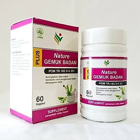 Kapsul Gemuk Badan Nature Isi 60 - Penggemuk Badan