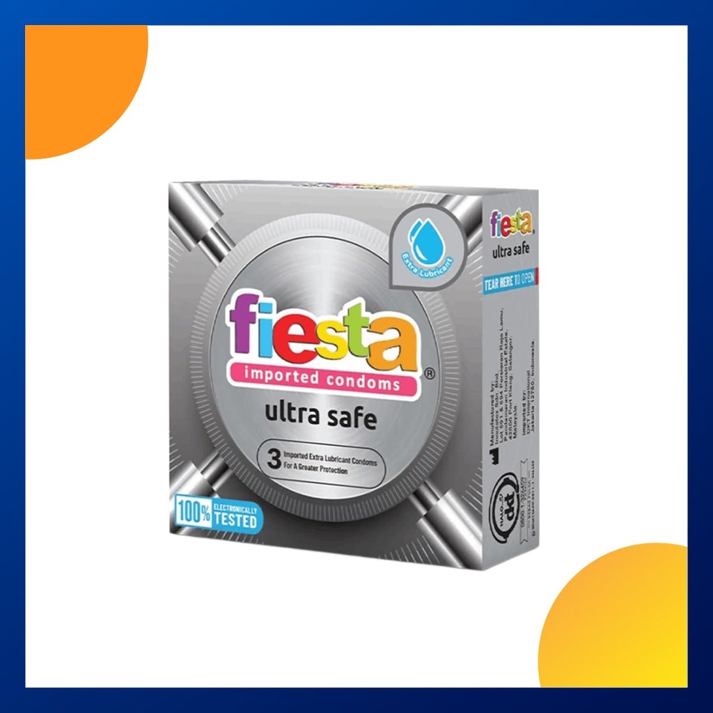 Fiesta Kondom Ultrasafe Box 3 Pcs