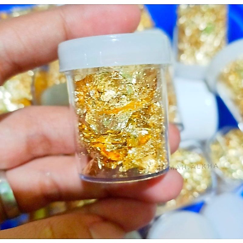 Edible Gold leaf/Gold Flakes/emas lembaran