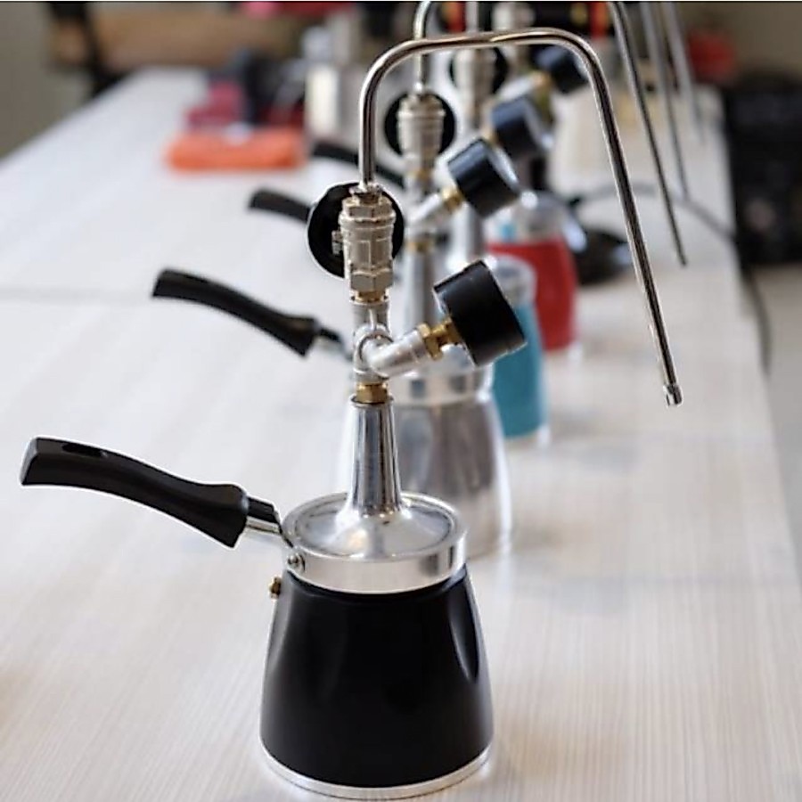 Red Steamer Susu Manual 600 ml untuk Latte dan Cappucino 20 Kali Steam Frother