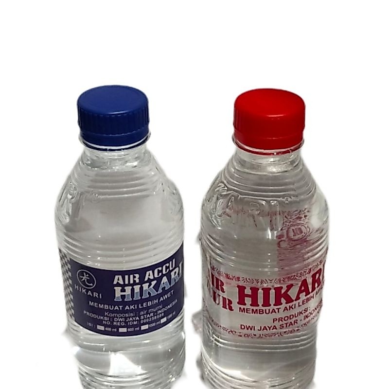 Air aki biru merah
