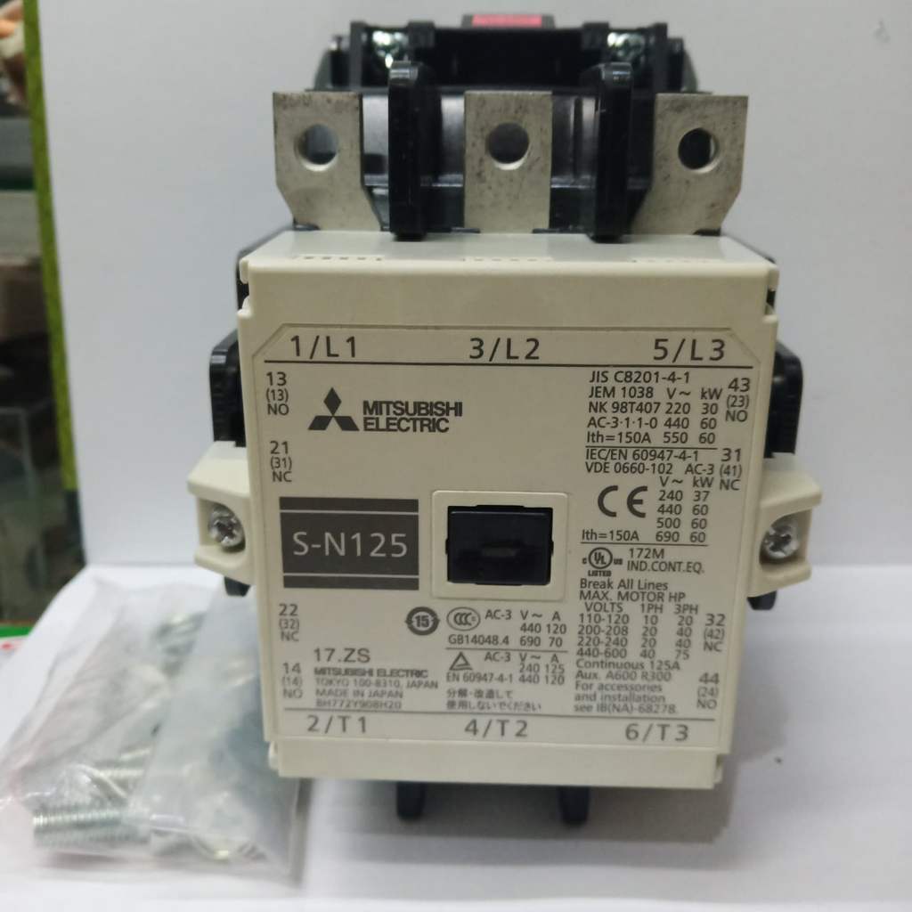 contactor/kontaktor MITSUBISHI S-N125 SN-125 ORIGINAL