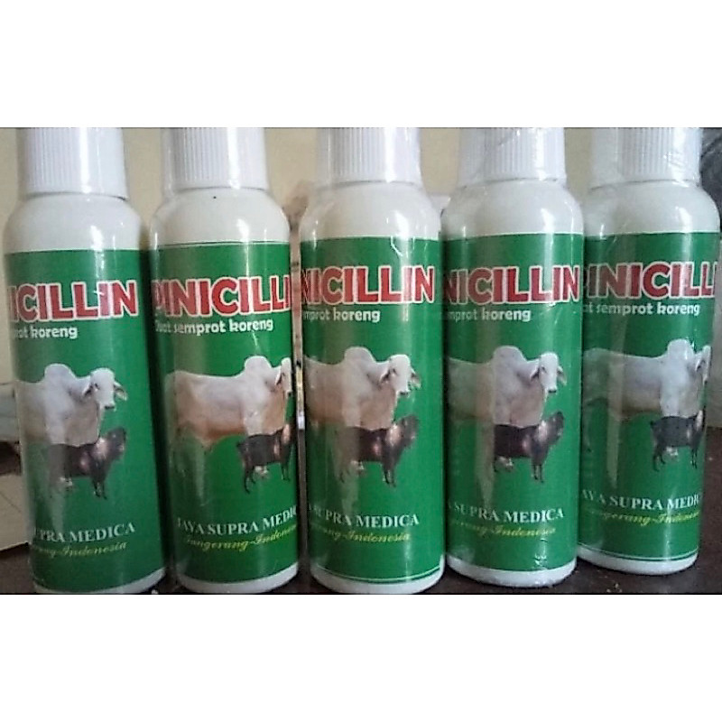 Pinisillin Spray Obat Semprot luka Ternak Obat Luka Sapi Semprot Luka Kambing