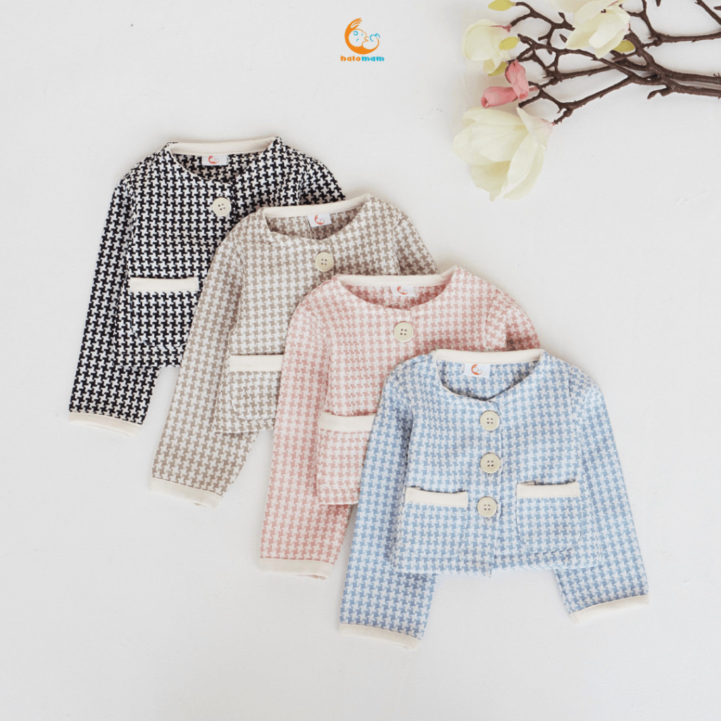 Halomam - Zora Blazer (Blazer Anak/Bayi Perempuan 3 bulan - 6 tahun/Tweed Blazer)