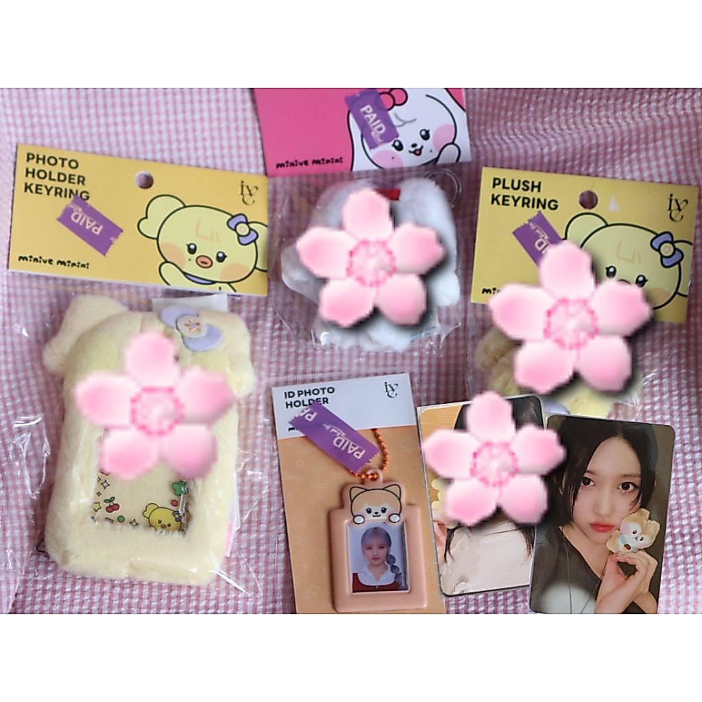 (Sealed New) Official Ive MD Minive minini Pop-Up store play line friends POB Naori cheez cherry plu