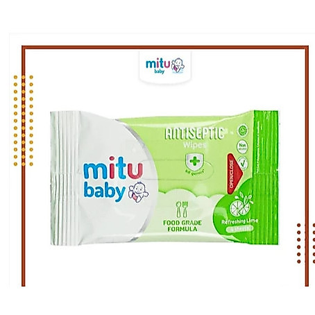 Mitu Tisu Basah Baby Wipes / Mitu Tisu Basah Sachet Isi 4 Sheet / Mitu Baby Tisu Basah Bayi
