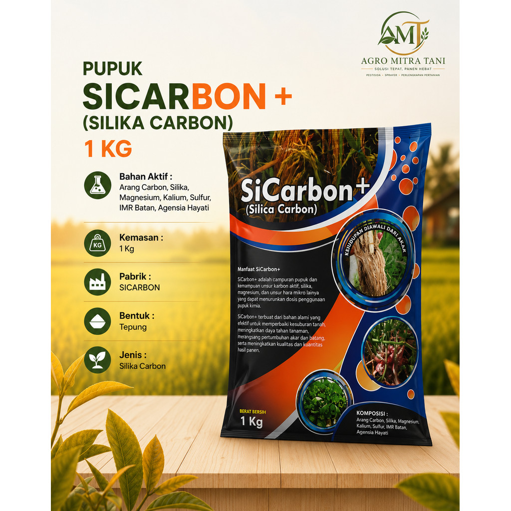 PUPUK SICARBON + SILIKA CARBON 1 KG
