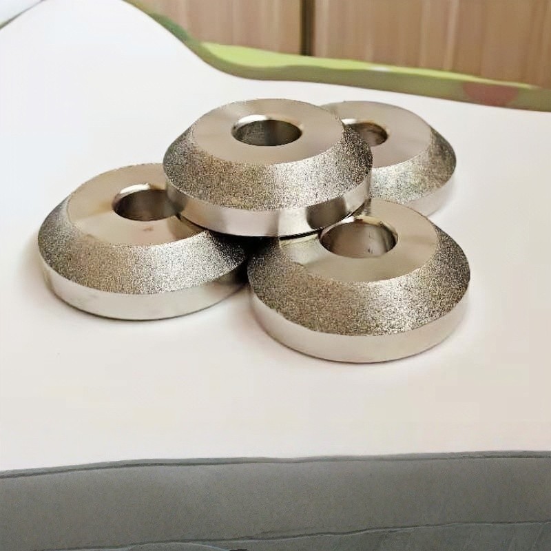 Roda Gerinda Setting Klep Diamond 45 Derajat Lubang 11-12mm, Diameter 22 24 26 32 34 36 38mm, Grindi