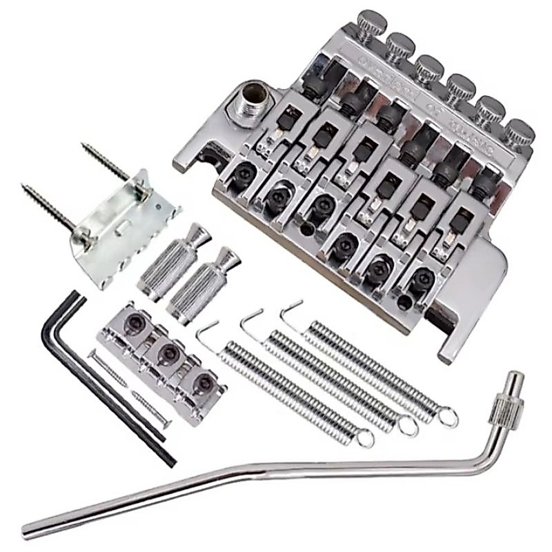 Gitar Tremolo Bridge Floyd Rose Chrome model Ibanez Lo Pro Edge bridge Prestige/JEM/PIA/JCustom Japa