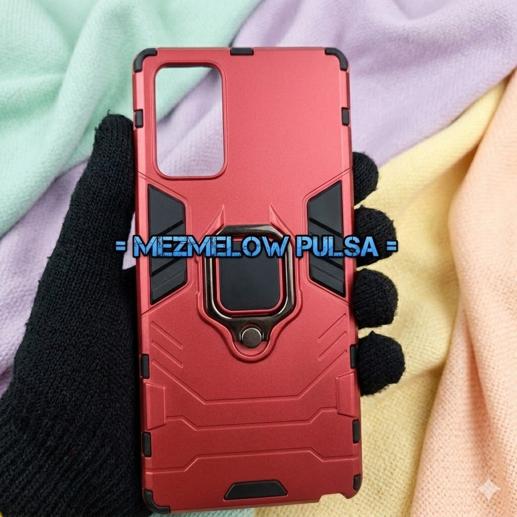 Case Magnet Caseng Hard Case Tebal Ring Stand Armor Case SAMSUNG NOTE 20 BIASA
