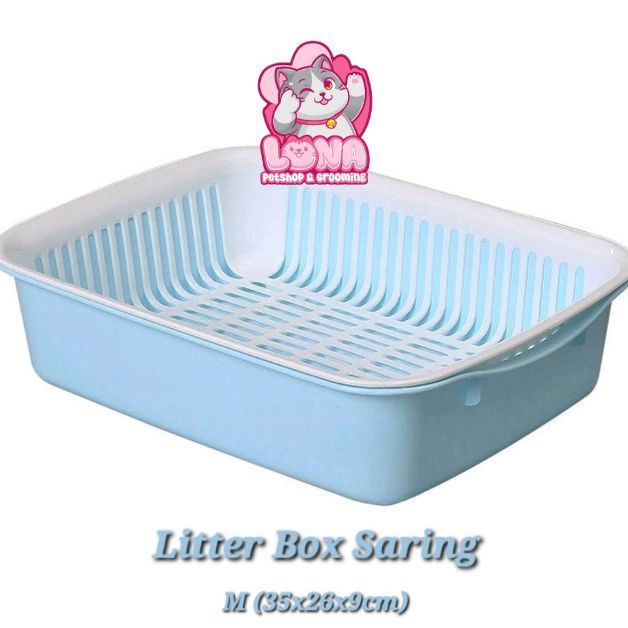 Litter Box Saring M - Bak Pasir Kucing