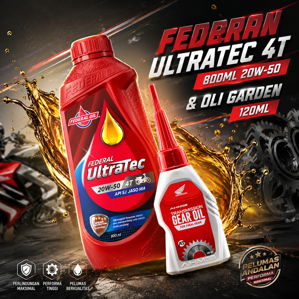 Federal ultratec 800ml & oil gardan