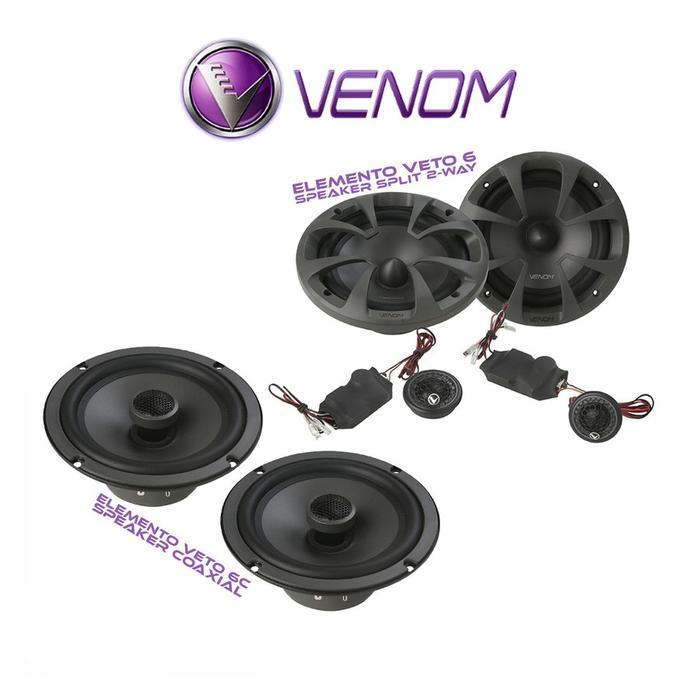 PREMIUM Paket Audio Mobil Full Set Sound System VENOM ELEMENTO VETO SERIES - Speaker